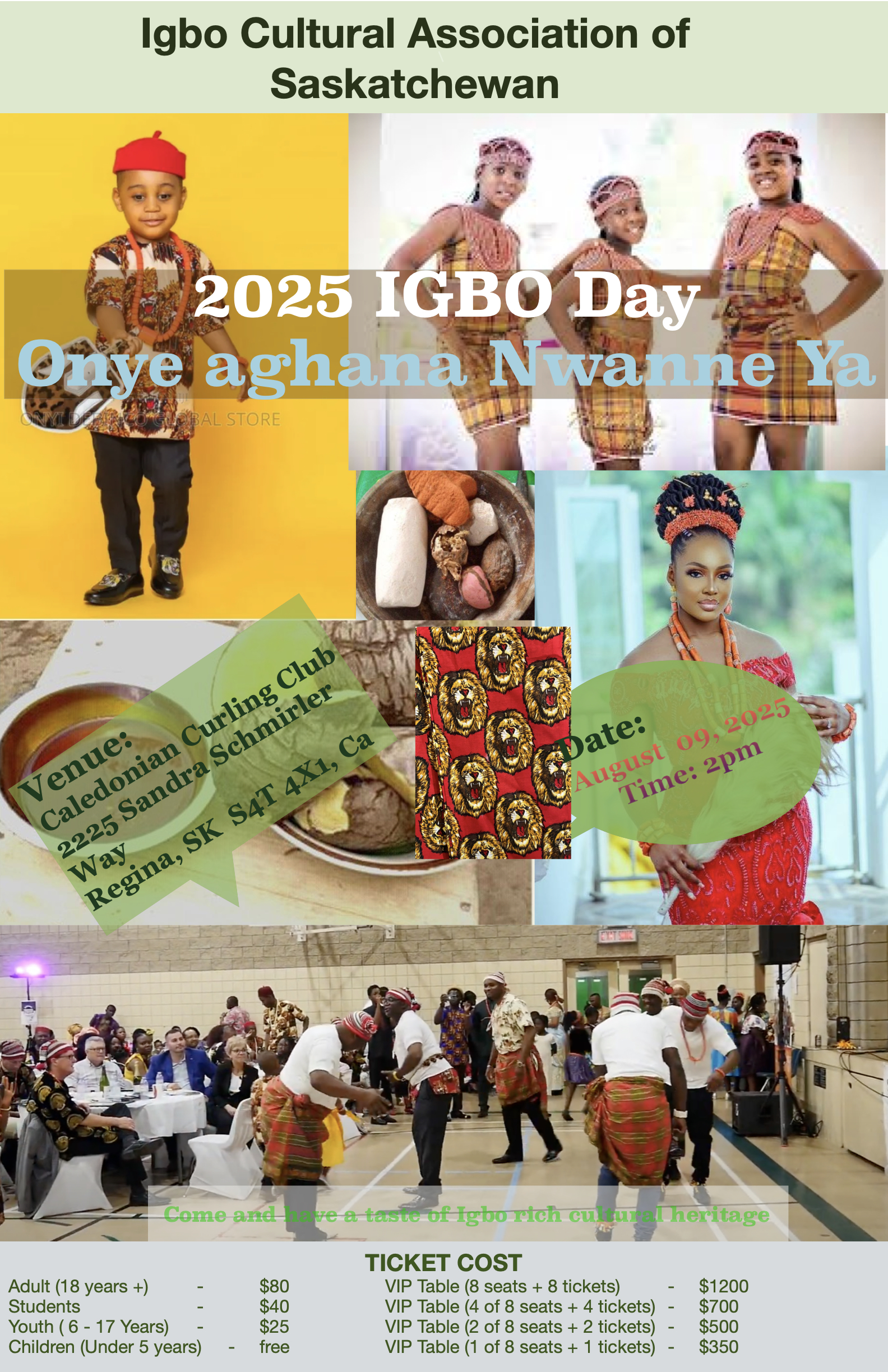 We invite all Igbo people, our friends and well-wishers, to join us as we celebrate our cultural heritage in Canada Image