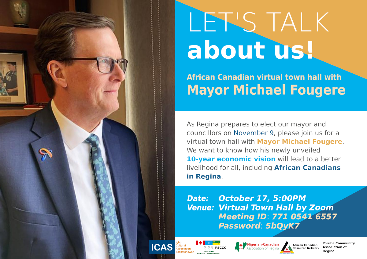 ICAS Town Hall with Regina Mayor Michael Fougere